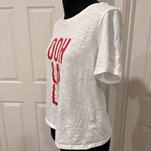 Cinq a Sept Ooh La La Graphic Tee, Sz M - Picture 2 of 4